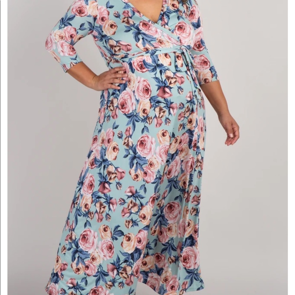 Light blue maxi dress